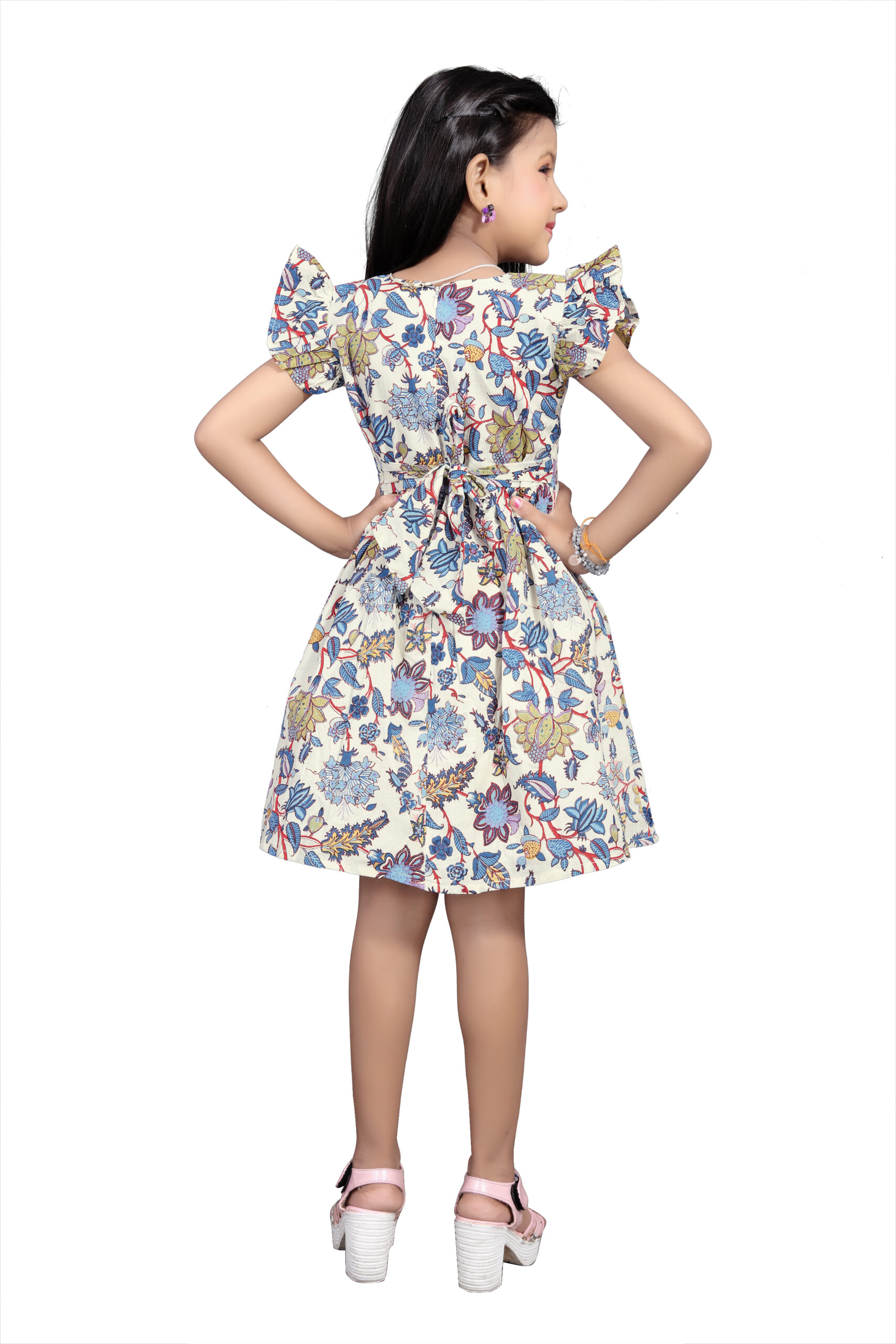 Vishtish Cotton Knee Length Dress - Image 2