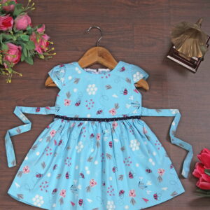 Vishtish Baby Girls' Printed Cotton Frocks