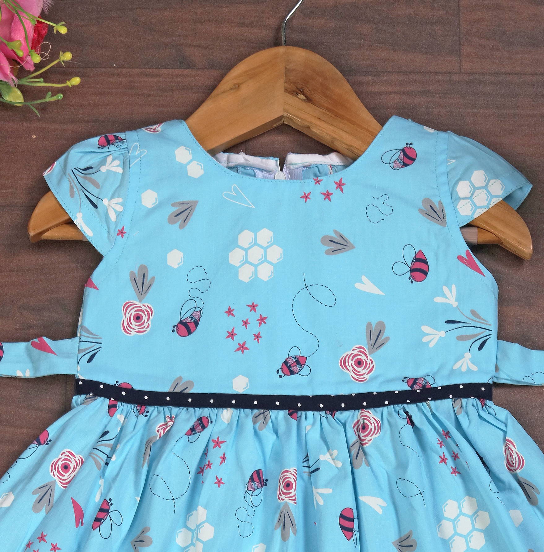 Vishtish Baby Girls' Printed Cotton Frocks - Image 4